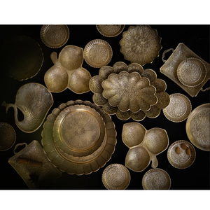 Antique Finish Hand Engraved Aluminum Dinnerware Sets | Luxury Traditional Oven Safe Serveware for Export Market - Product Image 6