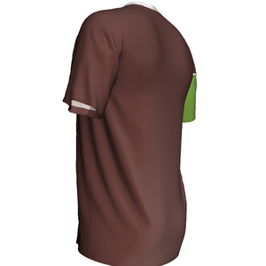 เสื้อฟุตบอลคอวีผู้ชาย สีน้ำตาลเขียว แขนสั้น ระบายอากาศได้ดี แห้งเร็ว ประดับเพชร ใส่ได้ทุกฤดู ทรงปกติ - Product Image 2