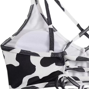 Conjunto de Bikini Corto por Encima de la Rodilla para Mujer, Calidad Premium, Colores y Logotipo Personalizables, Transpirable, Hombros Caídos, Traje de Baño de Verano - Product Image 3