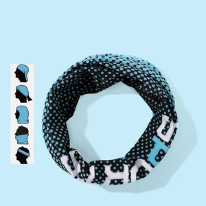 Ensemble de manchons de compression personnalisés et cache-cou, protection UV, rafraîchissant, pour le sport, imprimé dégradé demi-ton 2026 - Product Image 2