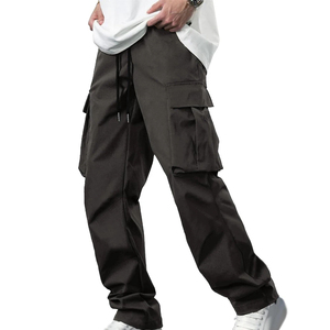 Men's Classic Cotton <b>Cargo</b> Pants with Side Flap Pockets, Comfortable Waist Fit and Long Lasting Fabric Construction - Product Image 4