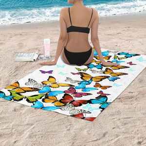 Toalla de Baño y Playa de Secado Rápido, Ecológica y de Lujo, Diseño Personalizado, Patrón a Cuadros de la Mejor Calidad, Técnicas de Impresión OEM/ODM, Último Modelo 2026 - Product Image 4