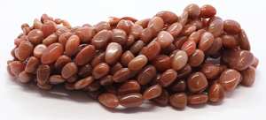 Cuentas de piedra lunar de chocolate AAA lisas y irregulares de 8-15 mm, cuentas de piedra lunar natural pulida de 18 pulgadas para la fabricación de joyas - Product Image 6