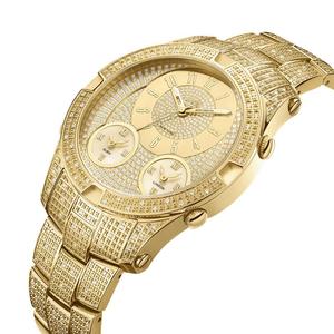 Montre en diamant Moissanite de qualité supérieure, brillante et élégante, avec des pierres éclatantes et un boîtier en acier robuste pour hommes et femmes - Product Image 4