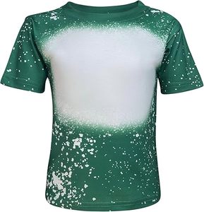 <b>Green</b> Gradient Dot Pattern Sublimation Print Short Sleeve Crew Neck TShirt Unisex Quick Dry Casual ware t shirt - Product Image 1