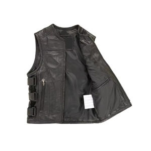 Chaleco de Cuero de Moda de Invierno para Mujer, Chaleco con Cinturón, Prenda Exterior para Damas, Chaleco de Cuero Estilo Vaquero en Venta, Precio al por Mayor - Product Image 2