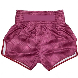 Shorts de boxe orange gaufrés pour hommes, respirants, en polyester, pour entraînement d'arts martiaux, coupe classique, taille adulte - Product Image 6