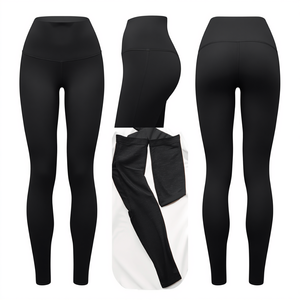 Women High Waist Stretch Breathable Spandex/Nylon Knee-Length Leggings Soft Comfortable Fitness Yoga Casual Pants - Product Image 1