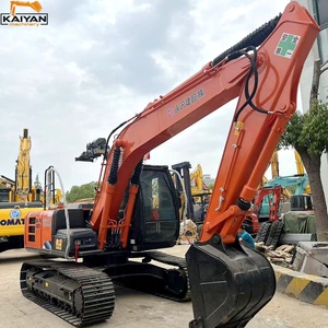 Excavadora de cadenas usada de color naranja, modelo Hitachi ZAXIS 120, bajo consumo de combustible, en buen estado. - Product Image 5