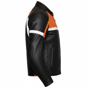 Chaqueta de Motociclismo de Cuero de Primera Calidad, Estampada, Talla Grande, Impermeable, Transpirable, de Cordura - Precio Económico - Product Image 3