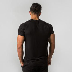 Camisetas de compresión para hombre, diseño OEM personalizado, camisetas extragrandes de alta calidad para hombre, camisetas lisas tipo Ringer de 250 g/m², 100 % algodón - Product Image 4