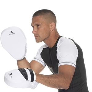 Durable Curved <b>Leather</b> Boxing Pads for Focus Training <b>Punch</b> Accuracy Kickboxing MMA and Martial Arts 2026 - Product Image 4