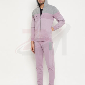 Conjuntos Deportivos de Felpa de Algodón para Hombre 2026, Trajes Deportivos Personalizados con Chaqueta Cortavientos y Cremallera Completa con Logotipo Impreso Personalizado - Product Image 2