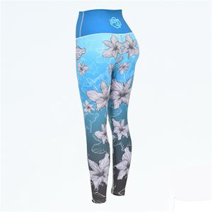 Leggings de yoga taille haute respirant Spandex/PolyesQuick Dry Crossover taille légère sans couture taille élastique Leggings de yoga - Product Image 4