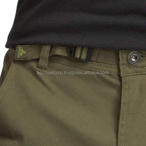 กางเกงคาร์โก้ผ้าแคนวาสน้ำหนักเบาสำหรับผู้ชาย คุณภาพสูง เอวกลาง ทรงลำลอง ใส่สบาย เป็นมิตรกับสิ่งแวดล้อม รับผลิตตามแบบ OEM - Product Image 4