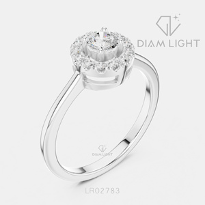 Bague en diamant de laboratoire rond certifié IGI 0,25 carat, or blanc 14 carats, couleur F+, clarté VS+, bague de fiançailles et de mariage pour femme, cadeau - Product Image 2