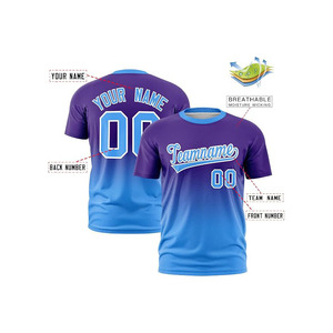 Custom Crew Neck Baseball Jersey Unisex Short Sleeve Moisture Wicking Heat-Transfer Printed Breathable Nylon/Cotton Sport - Product Image 3