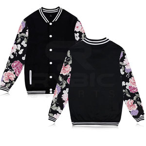 Durable Stitch Advanced Fashion Women Printing Varsity <b>Jackets</b> Comfortable Daily Apparel For Urban Wardrobe Collections - Product Image 3