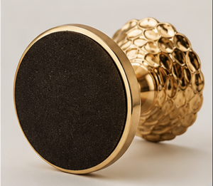 Bol de service sur piédestal en métal doré de luxe, plateau décoratif sur pied pour desserts et bonbons, idéal pour la présentation sur table, les mariages et les fêtes - Product Image 5