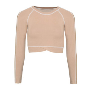 Ensemble 2 pièces de leggings de yoga Bnice tendance pour femme, en dentelle unie, taille haute, respirant, en Spandex/Nylon, effet push-up, pour le fitness - Product Image 1