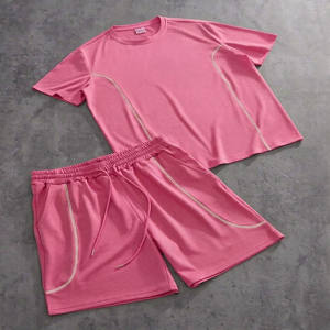 Conjunto de Dos Piezas para Hombre de Jacquard Enterprises, Estilo Tropical para Verano, Camisa de Tela Suave y Pantalones Cortos a Juego para la Playa - Product Image 3