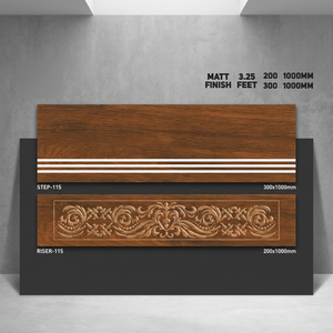 Carreaux de marche en céramique émaillée effet marbre Vistaar, finition mate antidérapante, 100x30, pour intérieur et extérieur, matériaux de construction - Product Image 6