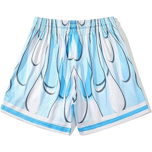 Shorts de sport en coton et polyester pour hommes, taille élastique, couleur unie, pour le fitness et la gym - Product Image 2
