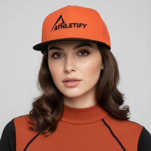 Gorra Deportiva de Béisbol Athletify, Personalizada con Corte Láser, de 5 Paneles, Ajustada, Transpirable, Unisex, para Correr - Product Image 1