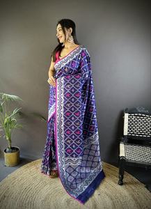 100% Pure West Bengal Handloom seda Saree suave indio y pakistaní ropa para mujeres boda y fiesta desgaste - Product Image 4