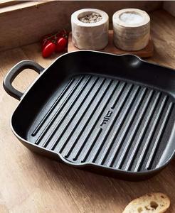 X Bobby Flay <b>Cast</b> <b>Iron</b> 11" Square <b>Grill</b> <b>Pan</b> | GreenPan - Product Image 2