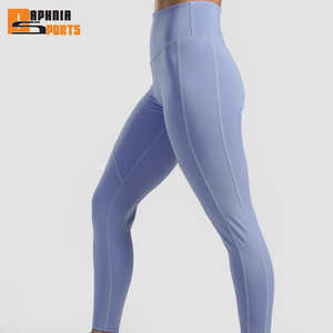 Leggings Deportivos Personalizados para Mujer, Cintura Media, Cómodos, Transpirables, de Spandex/Nailon, para Gimnasio, Yoga, Entrenamiento, Casuales, con Costuras Personalizadas - Product Image 3