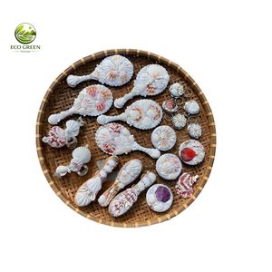 Peigne à cheveux artisanal en coquillages écologiques du Vietnam, brosse à cheveux décorative en perles et coquillages, accessoire sirène pour la plage et la maison, cadeau idéal - Product Image 5