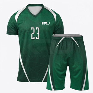 Uniforme de volley-ball classique respirant à manches courtes et tissu anti-humidité pour des mouvements confortables pendant les matchs - Product Image 1