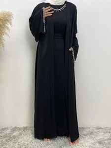 Eid Abaya Dubaï mariée robe de bal modeste femmes musulmanes arabe Sequin écologique respirant lait soie Maxi soirée islamique - Product Image 2