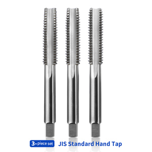 Jeu de tarauds à main HSS norme JIS 3 pièces M3 M6 M8 M10 M12 à cannelures droites 6542 Outils de filetage - Product Image 1