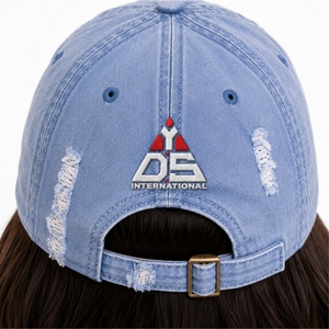 Premium Unisex Distressed Denim <b>Baseball</b> <b>Cap</b> Custom Vintage Embroidered Distressed Denim Fabric <b>Baseball</b> <b>cap</b> for Unisex - Product Image 5