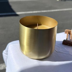 Premium Handmade Brass Candle Vessels Candle Holder Container For Aromatherapy Interior Decoration Styling - Product Image 6