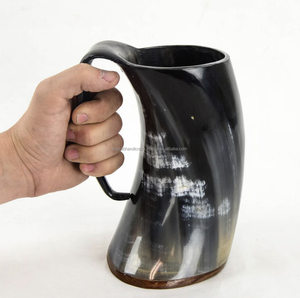 Jarra de Cuerno para Beber Personalizada, Hecha a Mano, Única, para Cerveza, Vino, Agua, con Logotipo Personalizado - Product Image 3