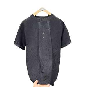 Camiseta Deportiva Extra Grande de Alta Calidad y Ecológica para Hombre, Mezcla de Poliéster/Algodón, con Logotipo Personalizado con Transferencia de Diamantes de Imitación, Manga Corta - Product Image 6