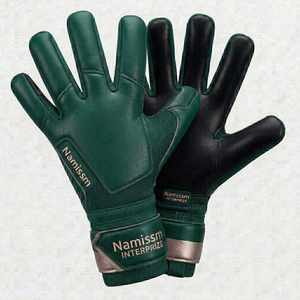 Professional Contact German Latex Palm Goalkeeper Gloves Custom Made High Quality Sports Gloves for Football <b>Training</b> - Product Image 4