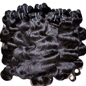 OFFRE EXCLUSIVE – MEILLEURES VENTES – CHEVEUX HUMAINS VIERGES NATURELS DE LUXE – TISSAGE DOUBLE MACHINÉ – EXTENSIONS ONDULÉES – CHEVEUX DE TEMPLE SUD-INDIEN - Product Image 1