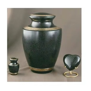 <b>Cheap</b> Price Design Cremation Urns Glossy Finishing Indoor Decor Funeral Urns for Ashes Solid Metal Design Urns - Product Image 3