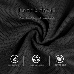Pantalones Cortos Deportivos Casuales para Hombre, de Secado Rápido, Transpirables, de Malla No Tejida, Cintura Media, Cierre con Cordón, Abertura Lateral, Ecológicos, Personalizables - Product Image 6