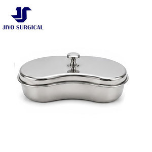 Hospital Grade Stainless Steel Kidney <b>Tray</b> with Lid Medical Surgical Dressing Instrument Collection Dish Autoclavable - Product Image 3