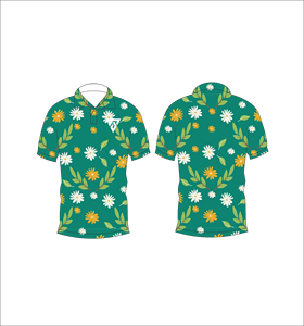Camisa Polo para Hombre con Estampado de Hojas Florales Verdes, Sublimación Personalizada, Manga Corta, Verano, Casual, Transpirable, Ligera, para Golf - Product Image 3