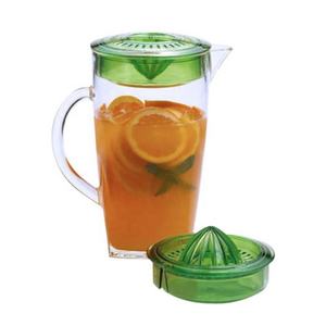 Pichet en plastique acrylique à base carrée avec presse-agrumes - Product Image 1