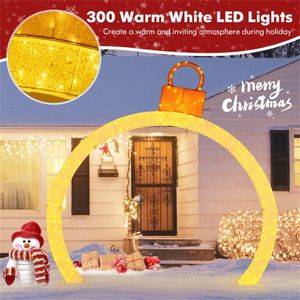 Arco Natalizio 3D di 3,2 Metri con Luci LED Bianche, Alimentazione a Batteria e Alimentatore Personalizzato AC/DC/IP per Decorazioni Festive - Product Image 6