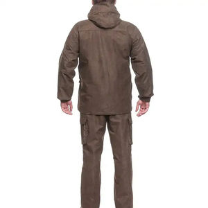 Traje de Caza Cálido con Capucha Desmontable Impermeable, Aislado con Algodón, Múltiples Bolsillos, Estampado de Hojas - Product Image 3
