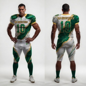 Uniformes de football américain personnalisés haut de gamme, vente en gros, maillots, pantalons et protections par sublimation OEM, design imprimé, respirants - Product Image 5