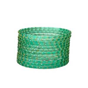 Wholesale Indian Style Churiya <b>Bangle</b> <b>Set</b> for Wedding Latest Design Women's Jewelry Hand Made Bridal <b>Bangles</b> <b>Sets</b> for Ladies - Product Image 1